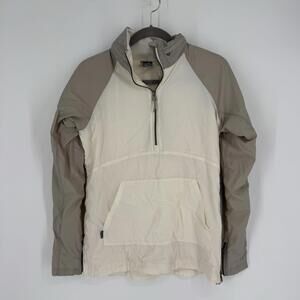 Icebreaker jacket womens small S cream gray affix anorak hiking gorpcore granola